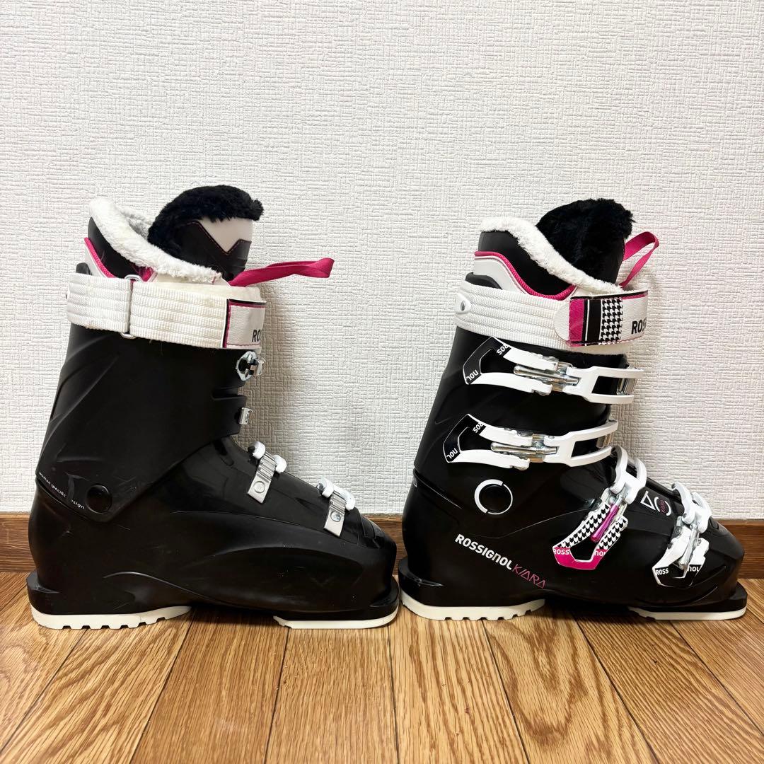 レディース　KASTLE 24〜24.5cm スキーセット　ストック付