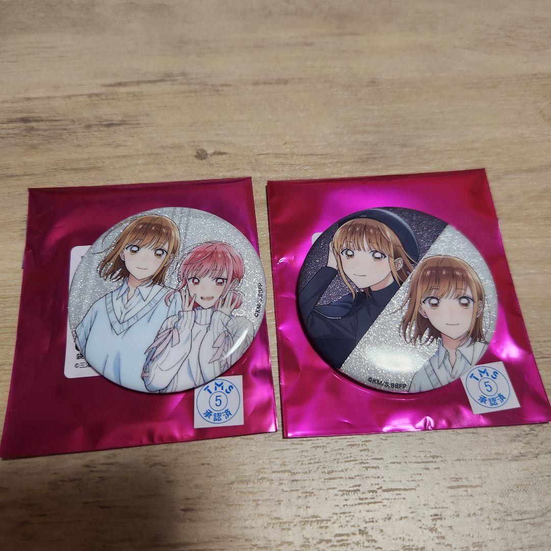 アオのハコ グリッター缶バッジ 鹿野千夏 蝶野雛 - メルカリ