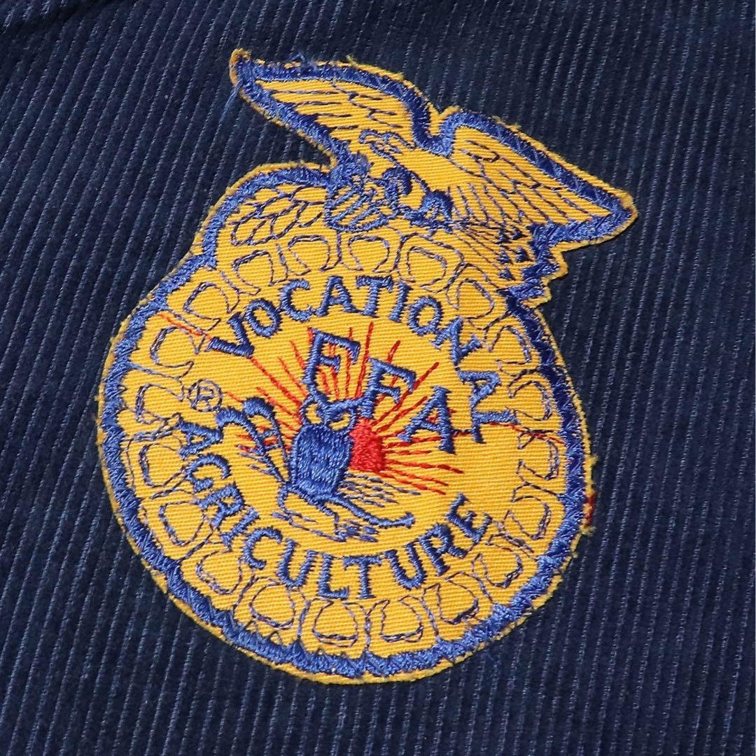 80s☆FFA☆ファーマーズジャケット☆刺繍 ワッペン☆USA製☆短丈☆L