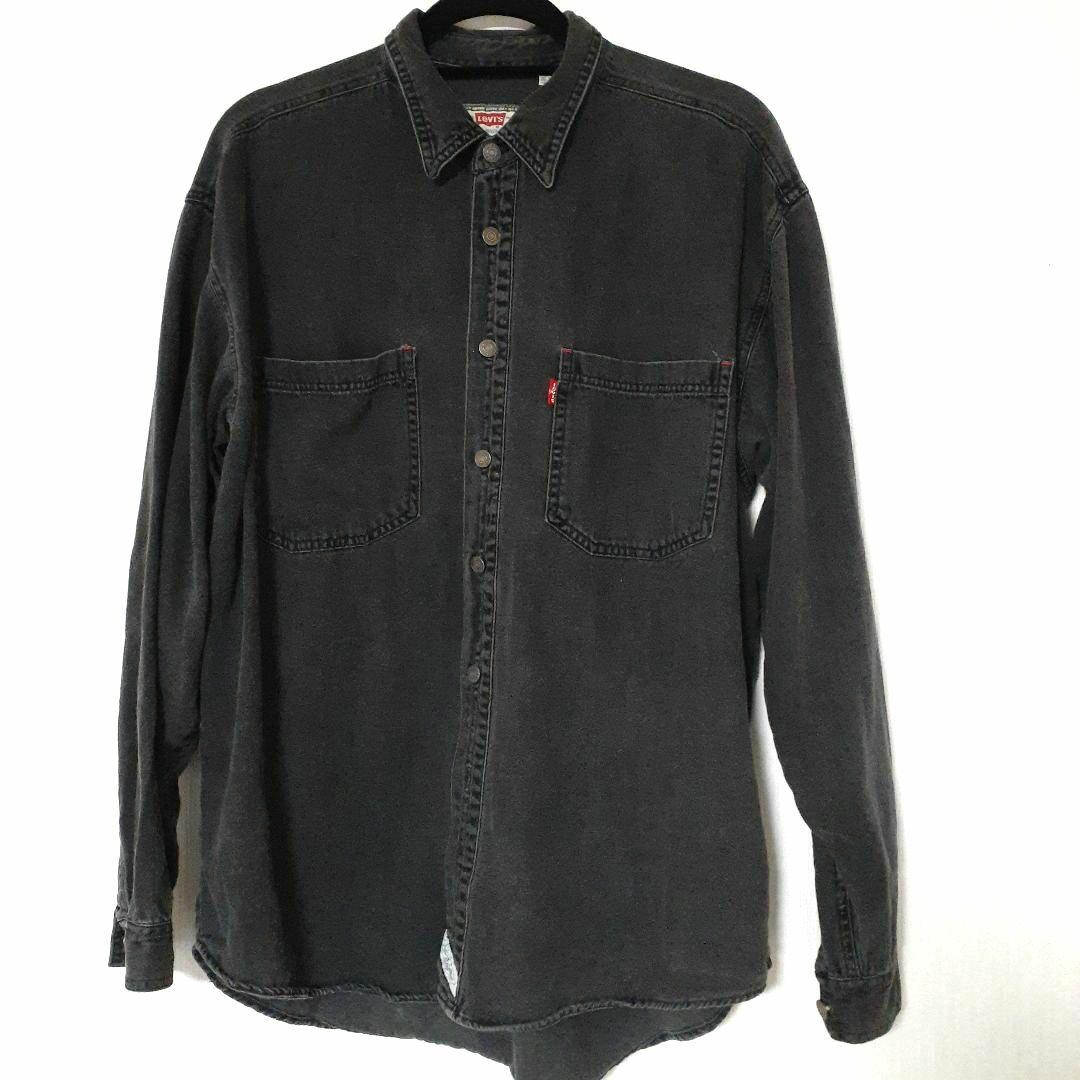 90s Levi's リーバイス デニムシャツ ブラック ハルキの古着 - メルカリ
