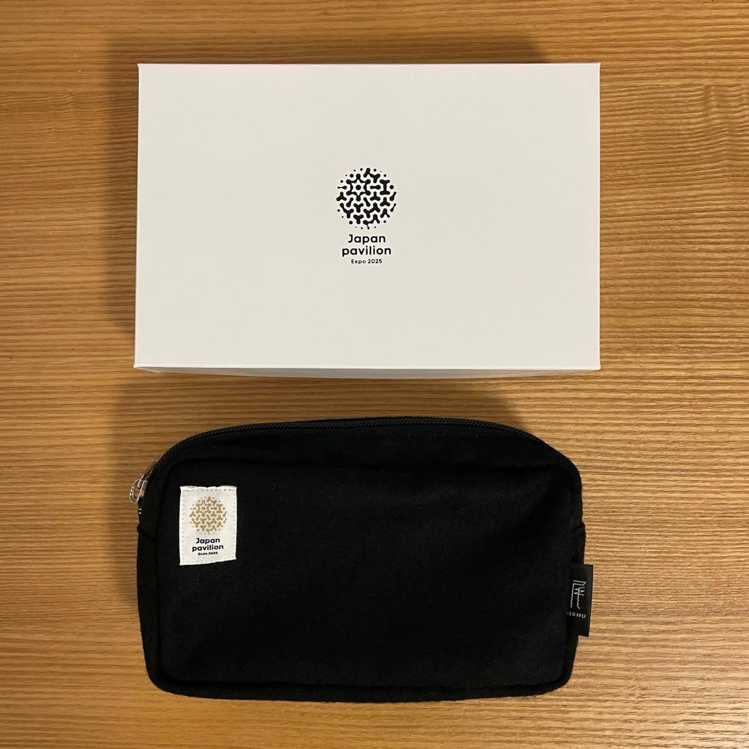 ノベルティ・非売品】大阪・関西万博 日本館 ポーチ（ブラック