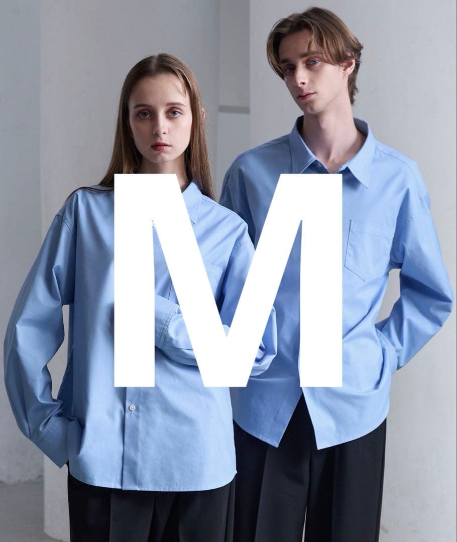 【CLEL】ロイヤルオックスフォード レギュラーカラーシャツ　サックスブルーM CLEL】Royal Oxford Regular Collar Shirt / ロイヤルオックスフォード