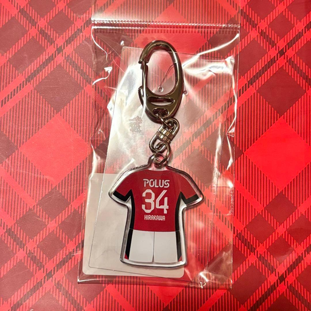 浦和レッズレディース 25/26ユニフォームキーホルダー No.34 平川陽菜