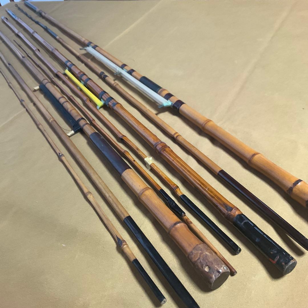 竹竿、和竿、(中通し式、ガイド式)訳ありジャンク品 - メルカリ