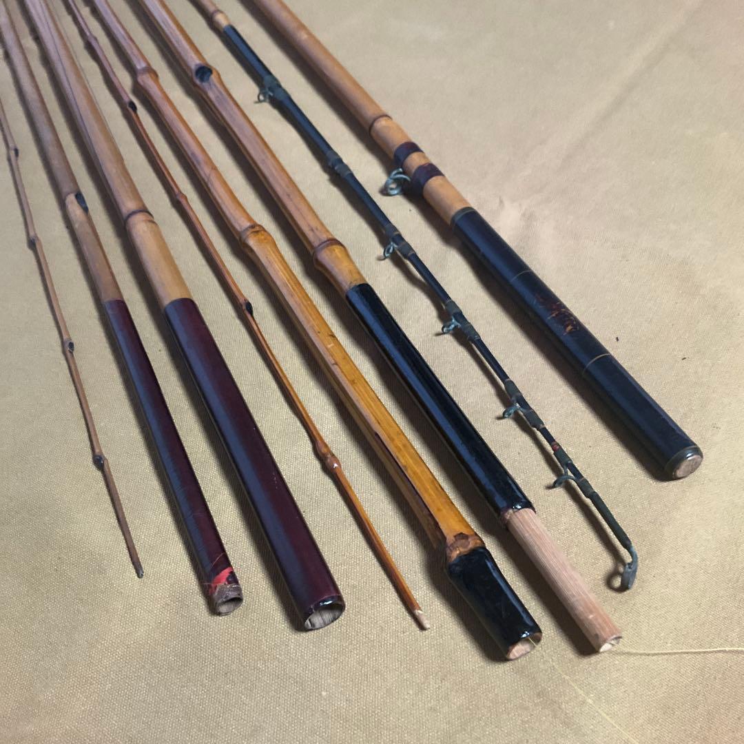 竹竿、和竿、(中通し式、ガイド式)訳ありジャンク品 - メルカリ