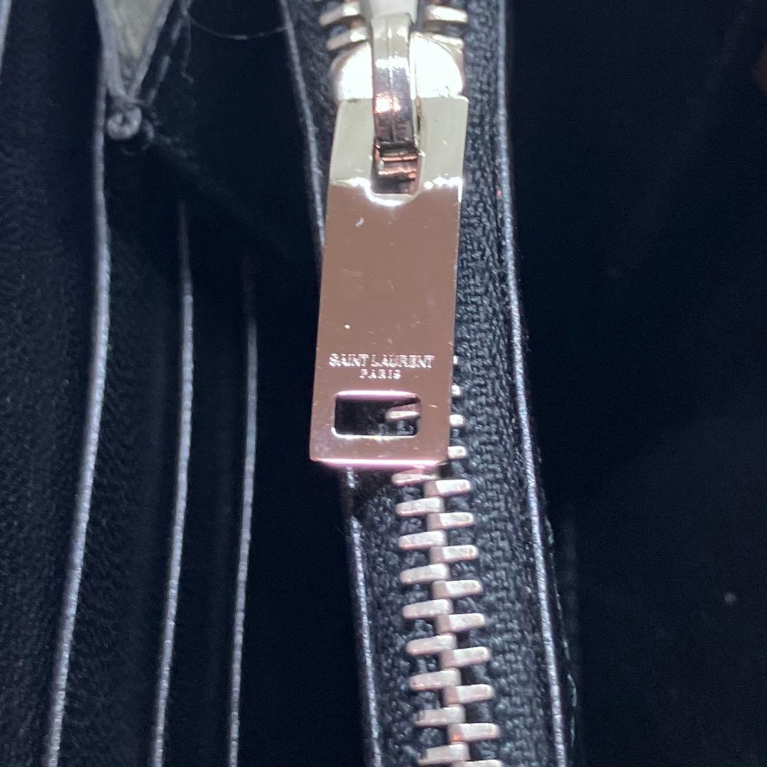 極美品✨ サンローラン クロコ 型押し 長財布 オーガナイザー YSL