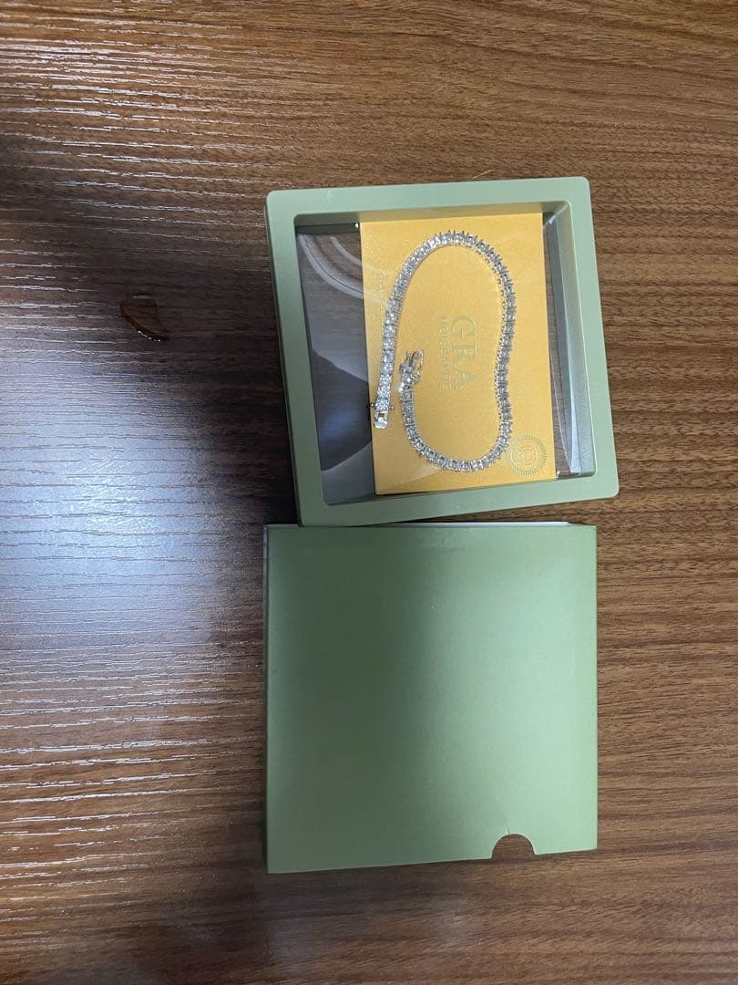 永遠の輝き】10ctモアサナイト テニスチェーンブレスレット／S925