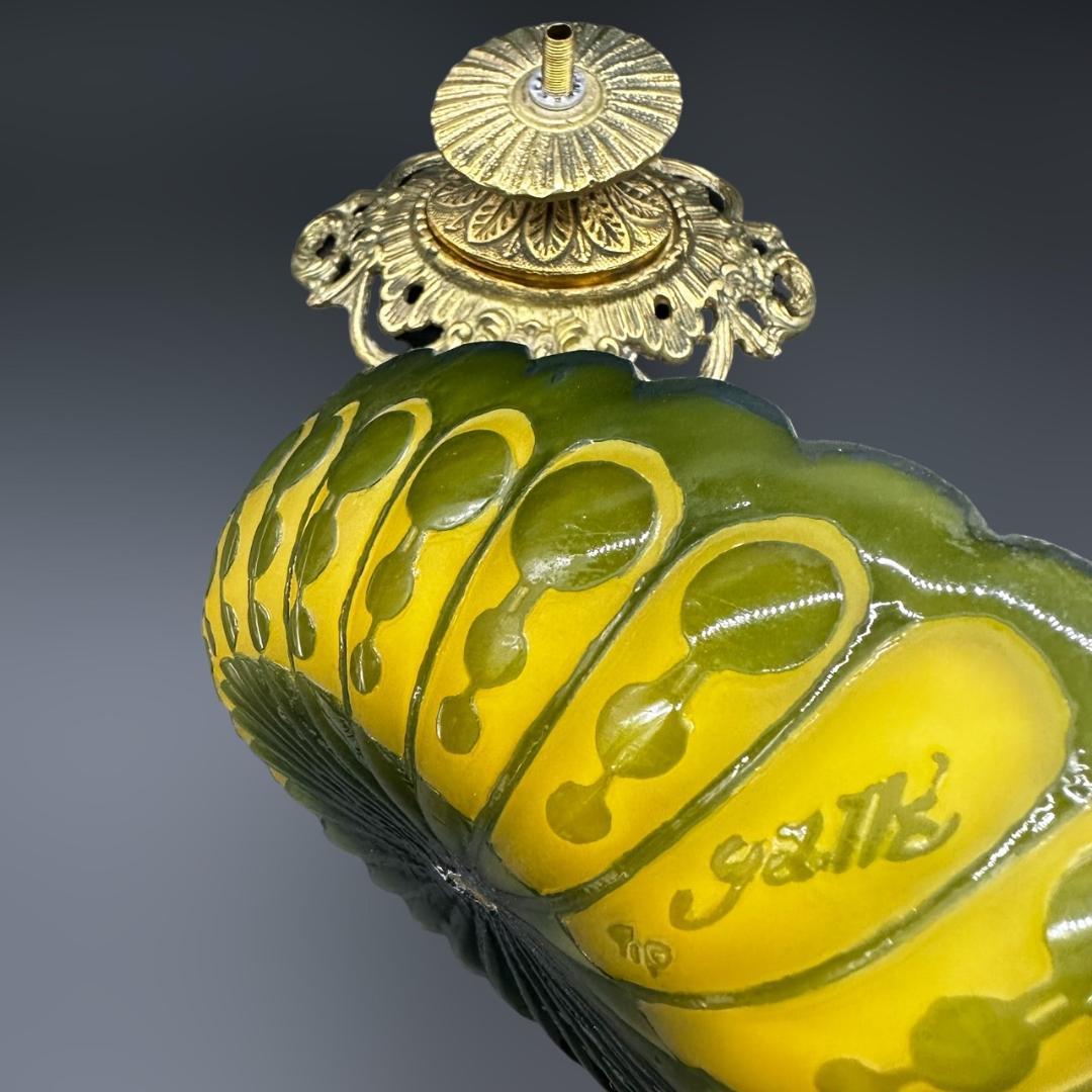 エミールガレ ボンボニエール カメオ彫り 被せガラス 高さ15cm - メルカリ