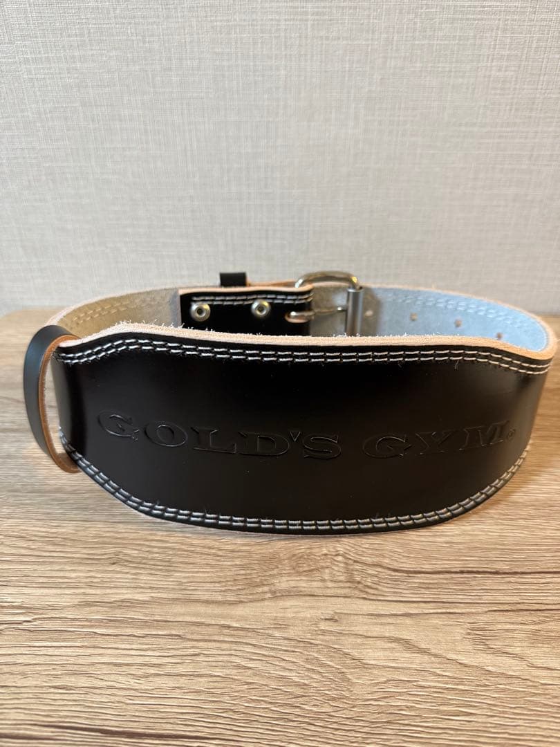 【新品未使用】ゴールドジム GOLD’S GYM EXレザーベルト 筋トレ ゴールドジム（GOLD'S GYM） 在庫あり EXレザーベルト GOLD'S GYM_G