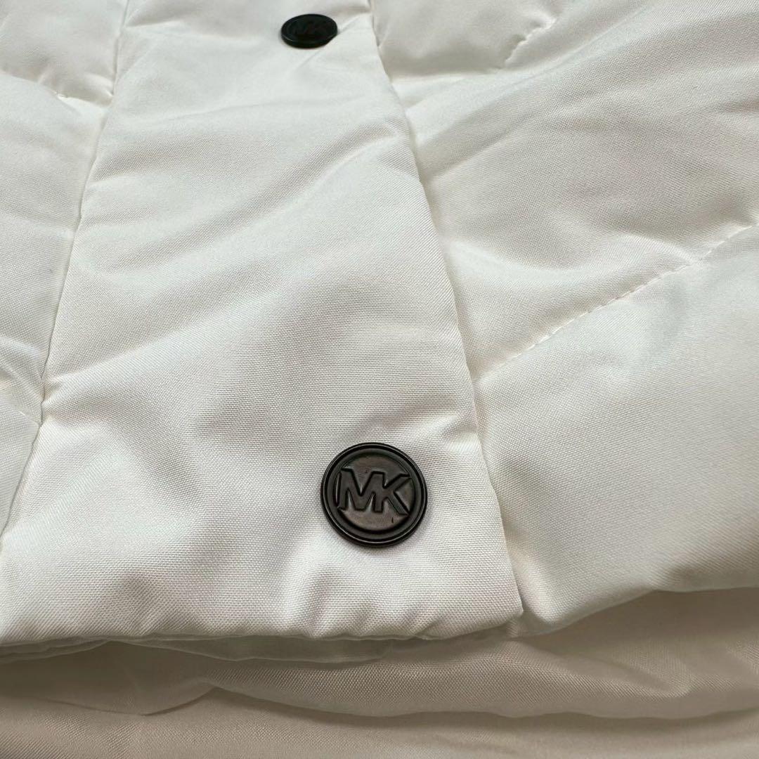 未使用級✨マイケルコース ダウンコート ベルト 白 Sサイズ フード