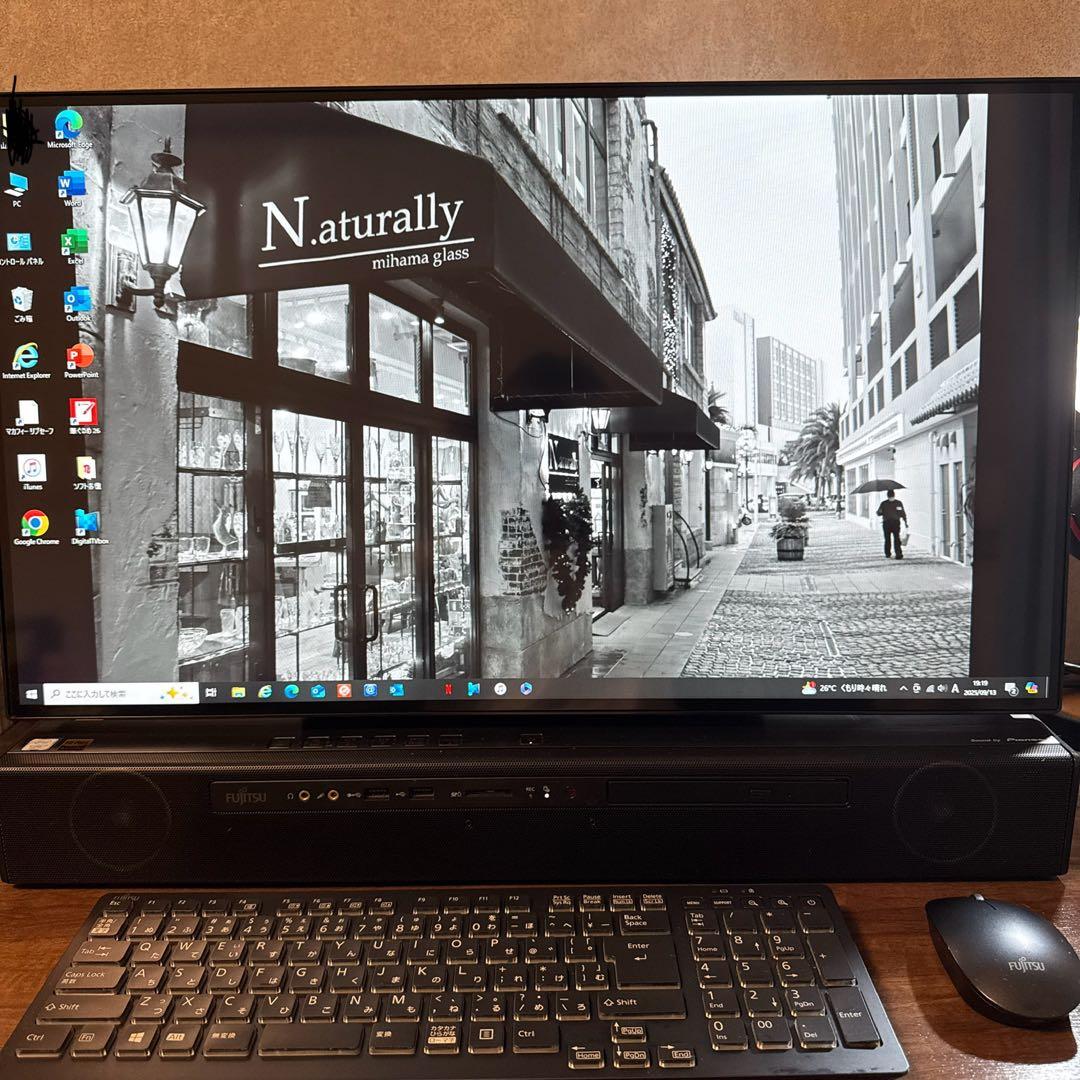 富士通デスクトップ　【FMVF90D2B】 FMVF90D2B デスクトップパソコン ESPRIMO FH90/D2 オーシャンブラック