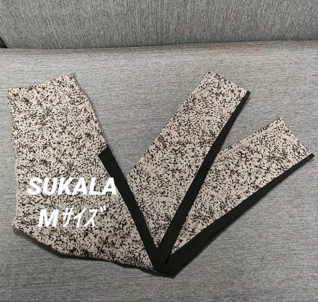 ③SUKALAスカーラ LAVA ヨガウェア レギンス M スポットペイント柄