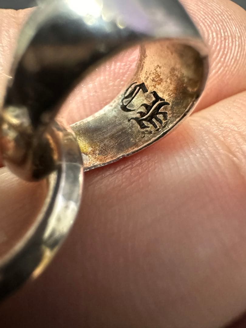 インボイス原本】クロムハーツ ラージ クロス ベイル レザー ブレード