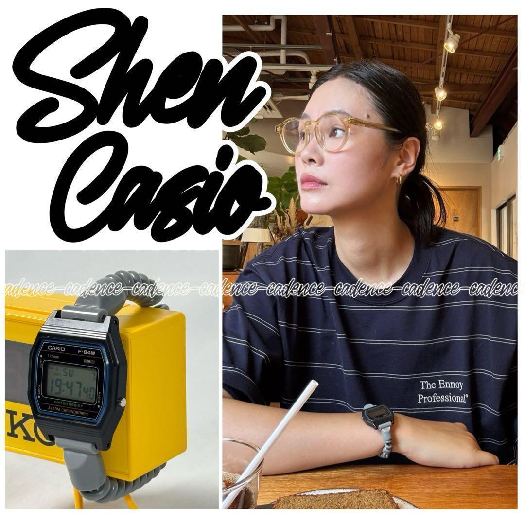 田中シェン】Casio F-84W サウナバンド チープカシオ ブラック M