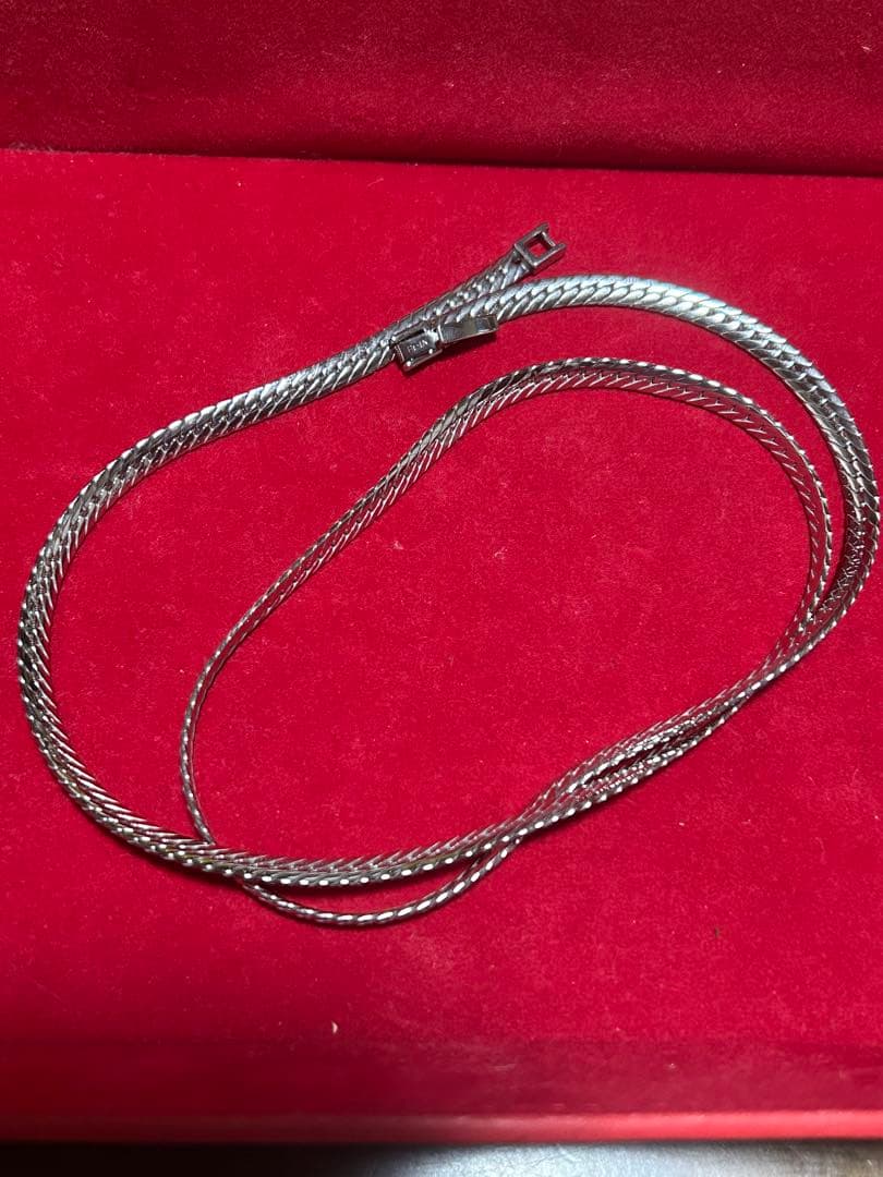 プラチナpt inネックレスpt in刻印約60cm メンズレディース - メルカリ