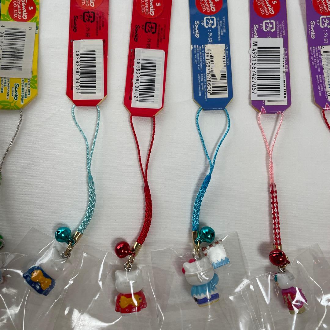 新品◆ハローキティ ご当地キティ 根付けストラップ 京都 17個セット◆匿名配送