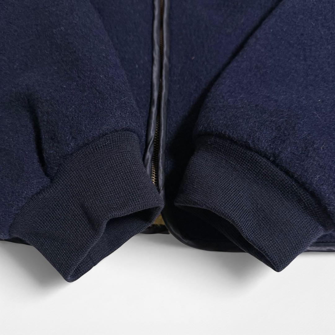 希少 90s エンポリオアルマーニ ウール ボア ボンバージャケット 短丈