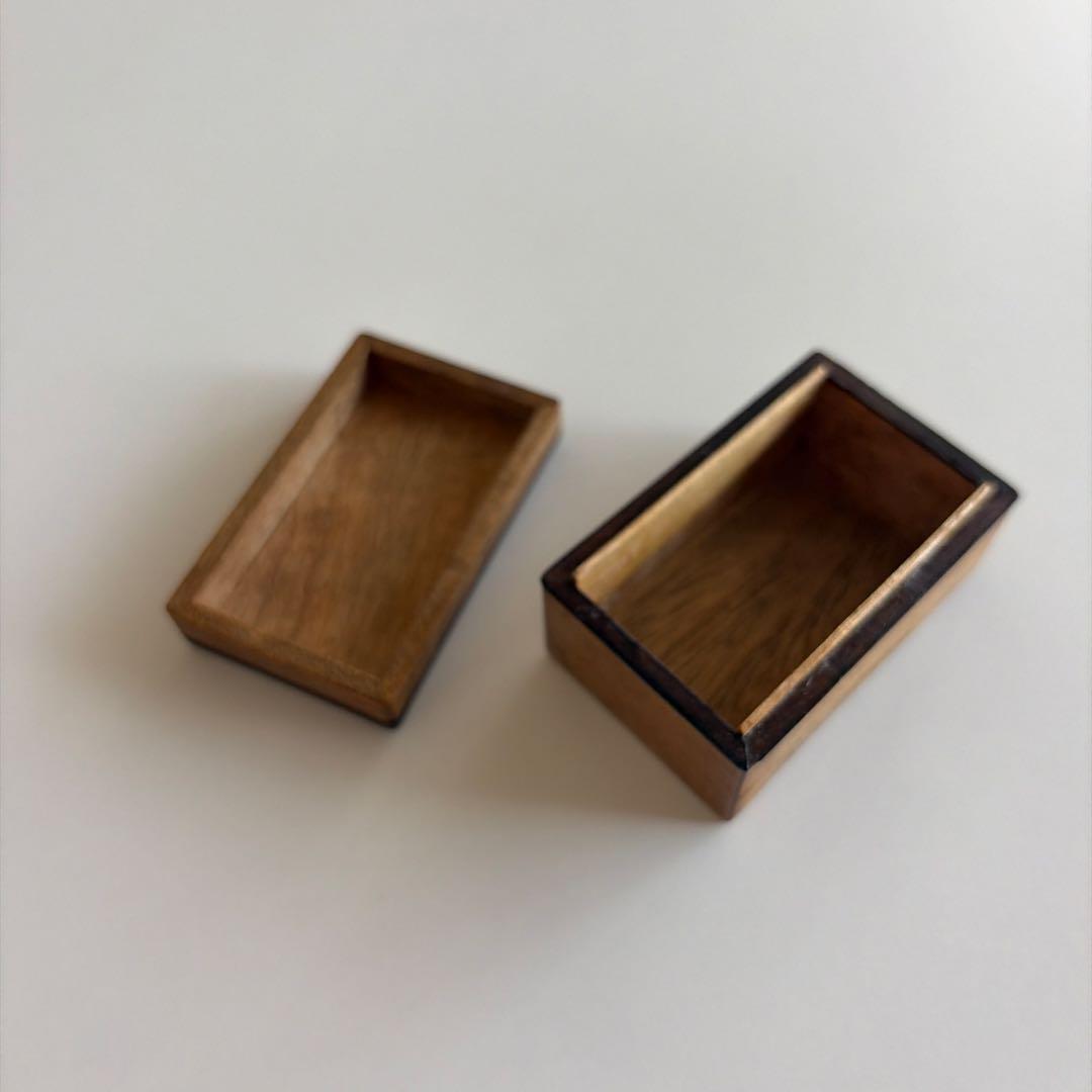 古い小箱 木箱 古道具 古箱 花 蚤の市 骨董 - メルカリ