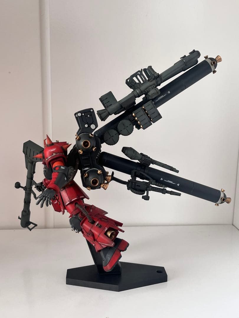 hg ガンプラ サイコ・ザク ウェザリング 全塗装 完成品 - ロボット