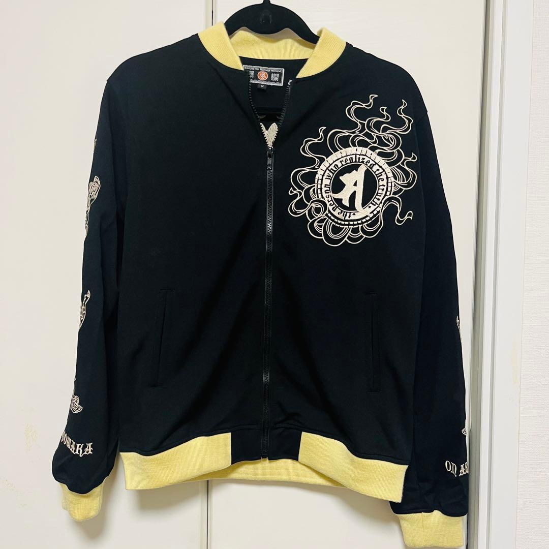 m*u様 【最安値・美品】爆裂爛漫娘 総柄刺繍 大日如来 和柄 スカジャン