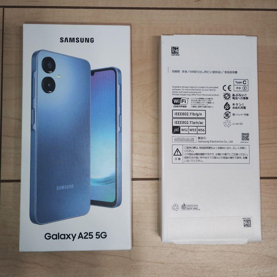 ほぼ未使用】Samsung Galaxy A25 5G 本体 ブルー - メルカリ