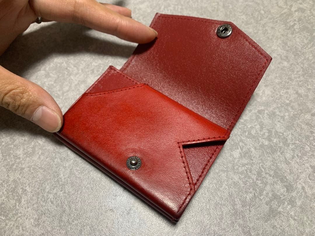 アブラサス 小さい財布 薄いマネークリップ ブッテーロレザー