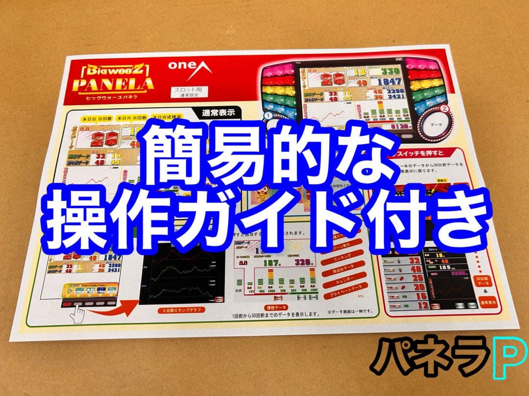 データカウンター・ビックウォーズパネラ・パチンコ用・家庭用電源加工済み・自立仕様