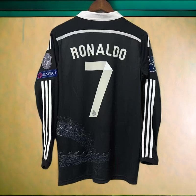 14-15 レアル・マドリード RONALDO 7 長袖 シャツ ロナウド デッドストック】レアルマドリード ホーム 長袖 7番 クリスティアーノ