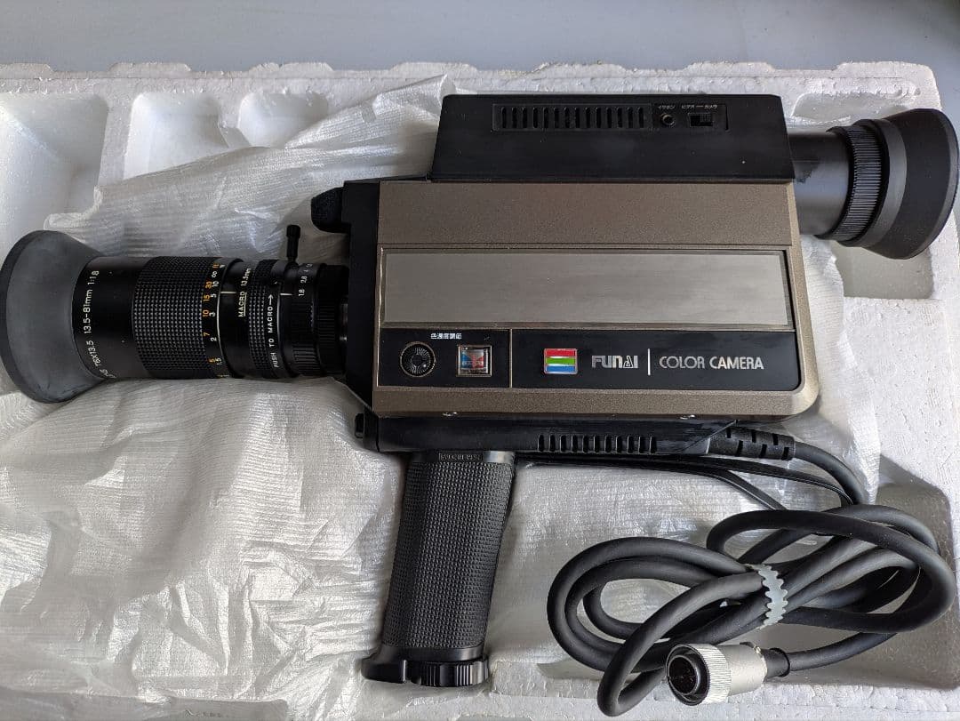 FUNAI カラーカメラ ズームレンズ付き FUNAIビデオセット1 超本格的なミニカメラ】望遠ズームレンズ付属で本格的な画質と撮影距離