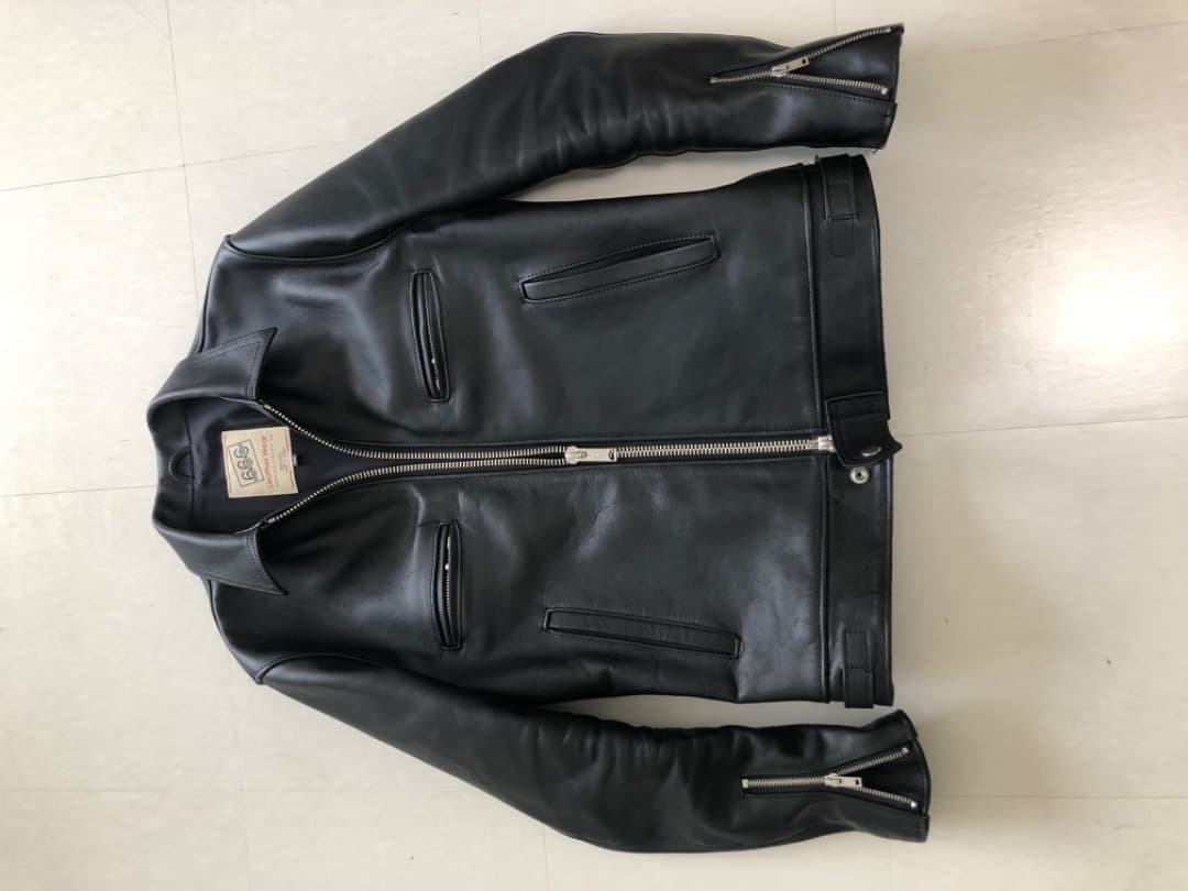 美品 666 LJM-17TFシングルライダースジャケット 36 LJM-17TF タイトフィット シングル ライダースジャケット｜『666』パン