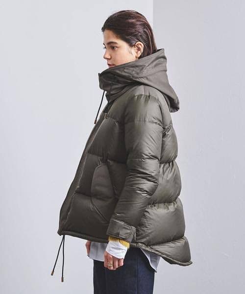 THE RERACS リラクス フード付きオリーブ ダウンジャケット サイズ36 THE RERACS（ザ・リラクス）の「＜THE RERACS（ザ リラクス）＞ ダウン