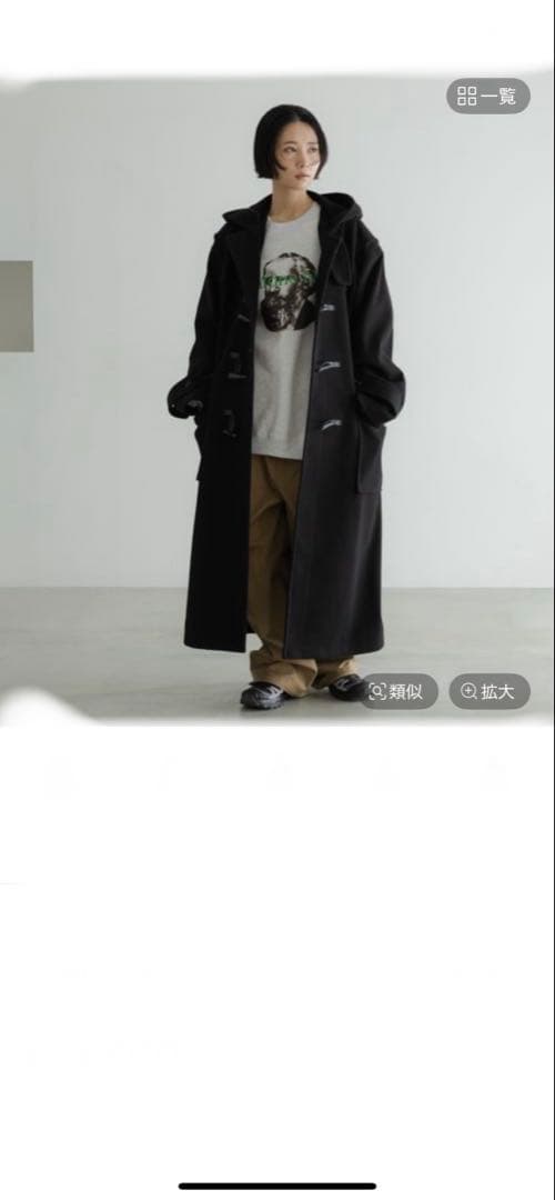 【LFM(U)】Ｗフェイスダッフルコート unisex ブラックLサイズ LOWRYS FARM｜【LFM(U)】Wフェイスダッフルコート | Rakuten Fashion
