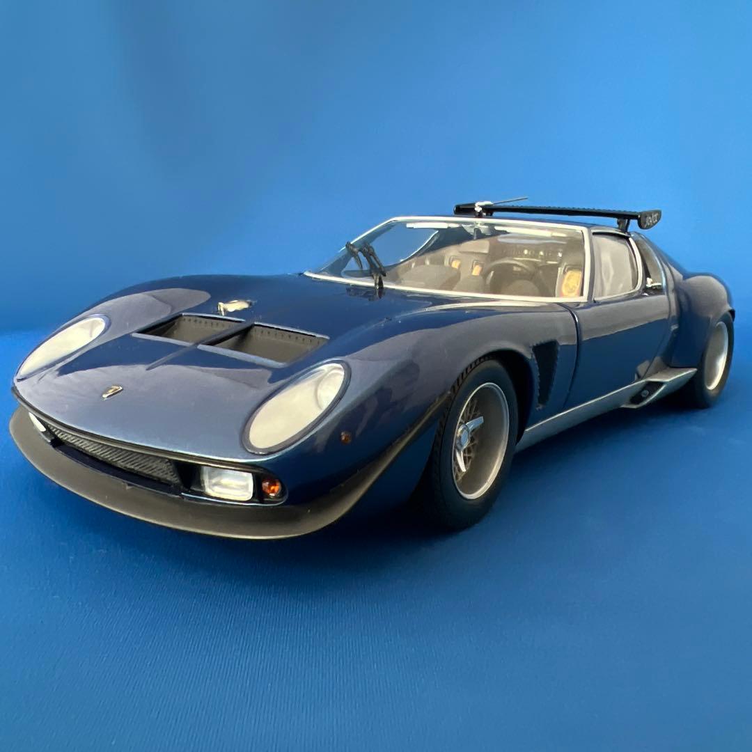 京商 1/18 ランボルギーニ イオタ SVR ブルー - メルカリ