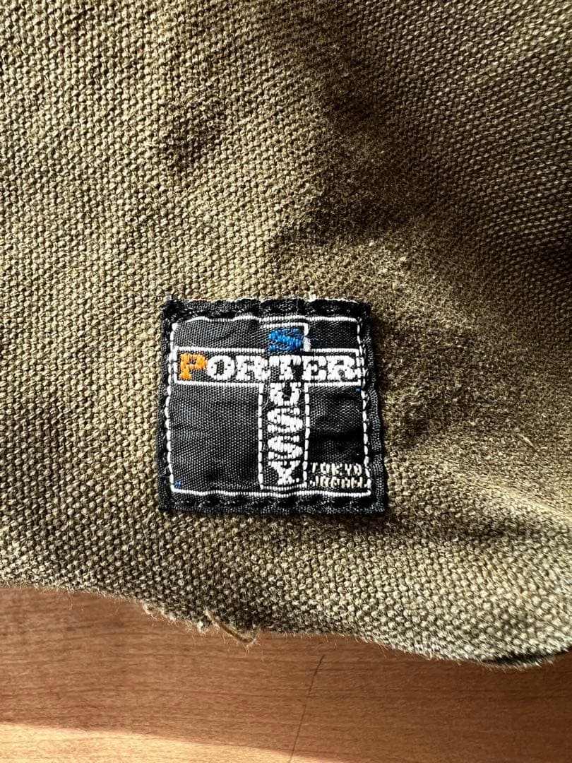 90s STUSSY × PORTER ファーストコラボ トートバッグ 紺タグ