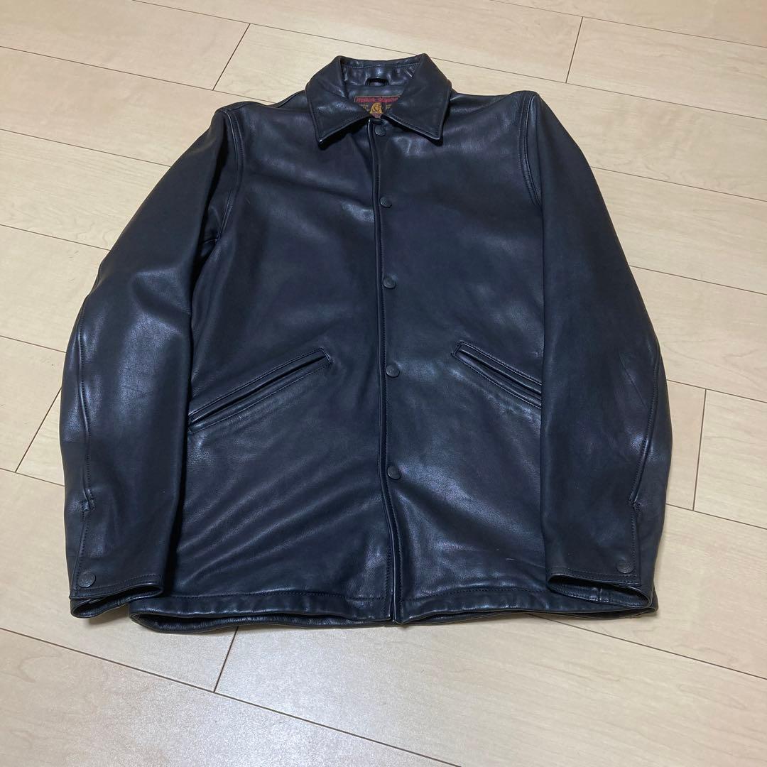 美品！定価10万ヒステリックグラマー憧れのコーチレザー黒ジャケット