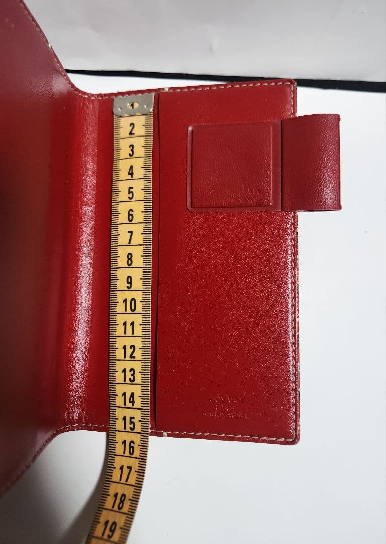 美品】ゴヤール GOYARD 手帳カバー アジェンダ ボルドー 赤 - メルカリ