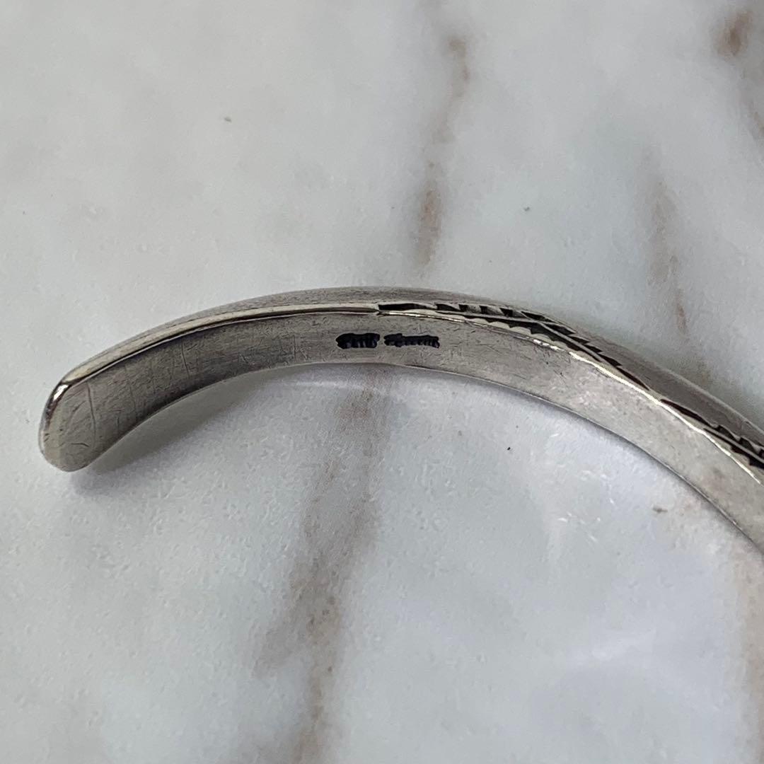 Dear Blossom トライアングルバングル silver刻印 ナバホ - メルカリ