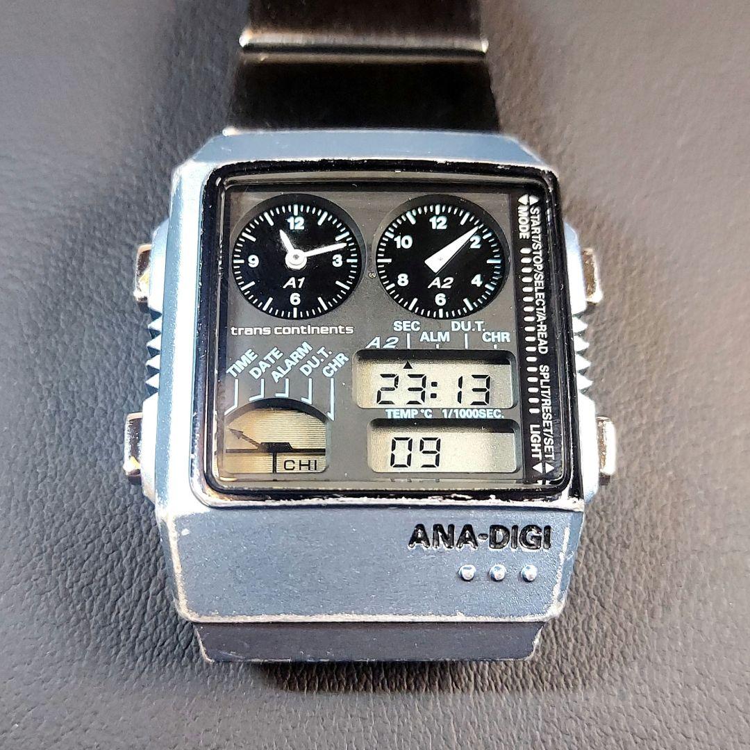 希少】CITIZEN アナデジテンプ 稼働品 トランスコンチネンツコラボ