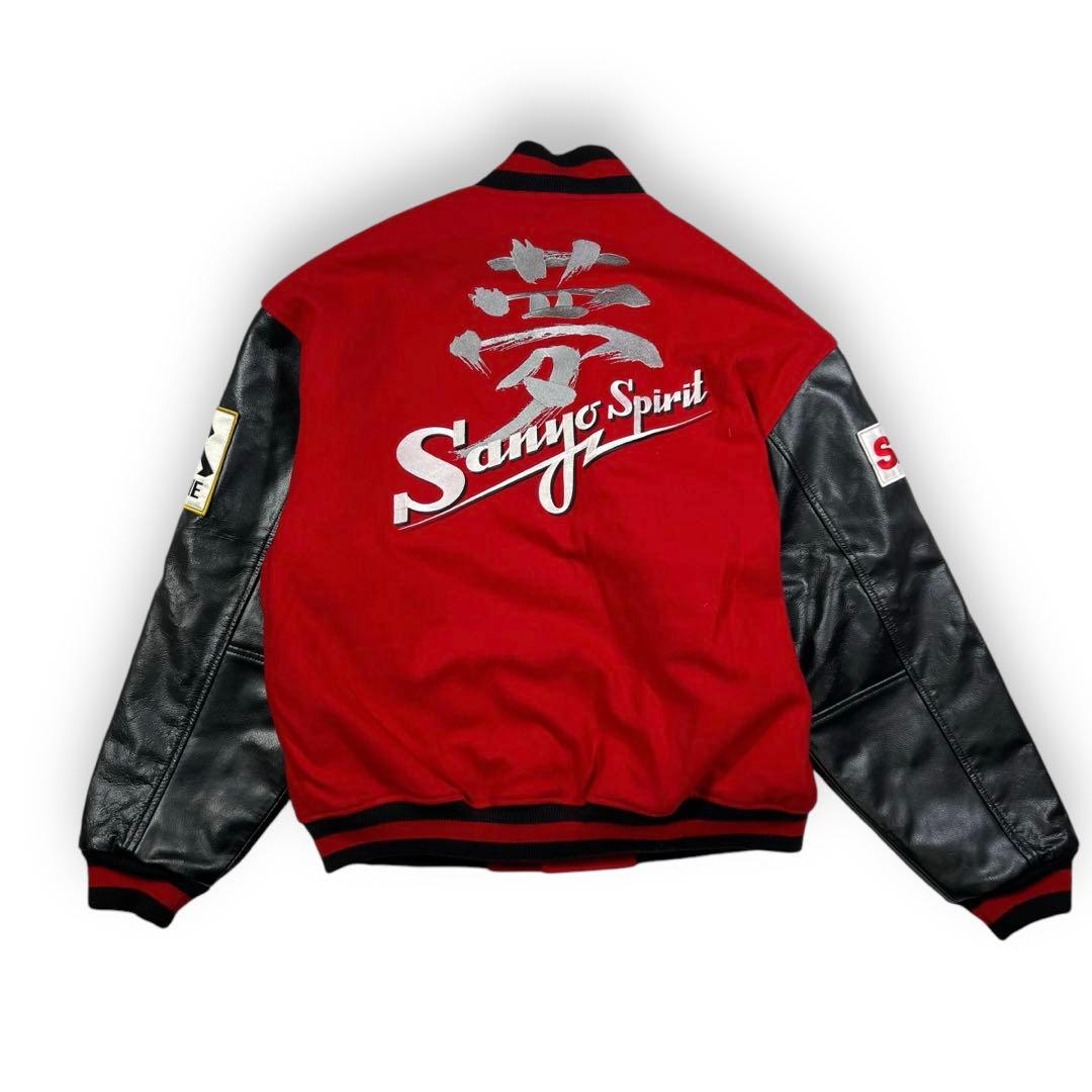 希少 三洋電気 ワイルドナイツ スタジャン L 赤 レッド - メルカリ