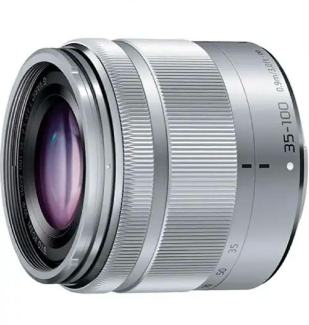 LUMIX 望遠ズームレンズ 35-100mm H-FS35100 シルバー カメラレンズ LUMIX G VARIO 35-100mm/F4.0-5.6 ASPH./MEGA O.I.S.