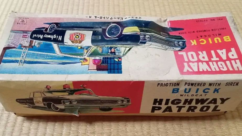 イチコー ハイウェイパトロールカー ビュイック ワイルドキャット 箱付き ブリキ