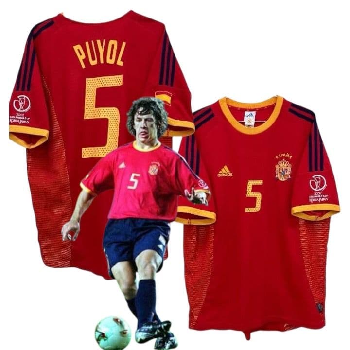 02-03 スペイン代表　プジョル　adidasオフィシャルユニフォーム 02-03 スペイン代表 プジョル adidasオフィシャルユニフォーム - メルカリ