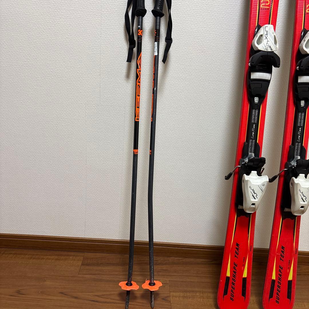 Head ジュニアスキー板 137cm +ストック付きの通販はau PAY マーケット