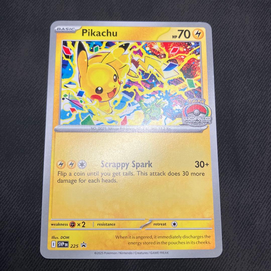 ピカチュウ WCS プロモ 2025 海外 英語 アナハイム ポケモンカード