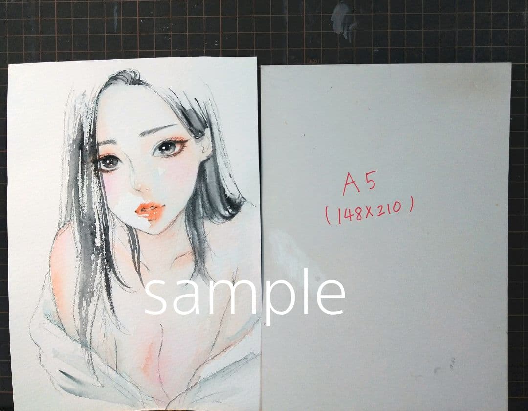 肉筆原画 24325D - メルカリ