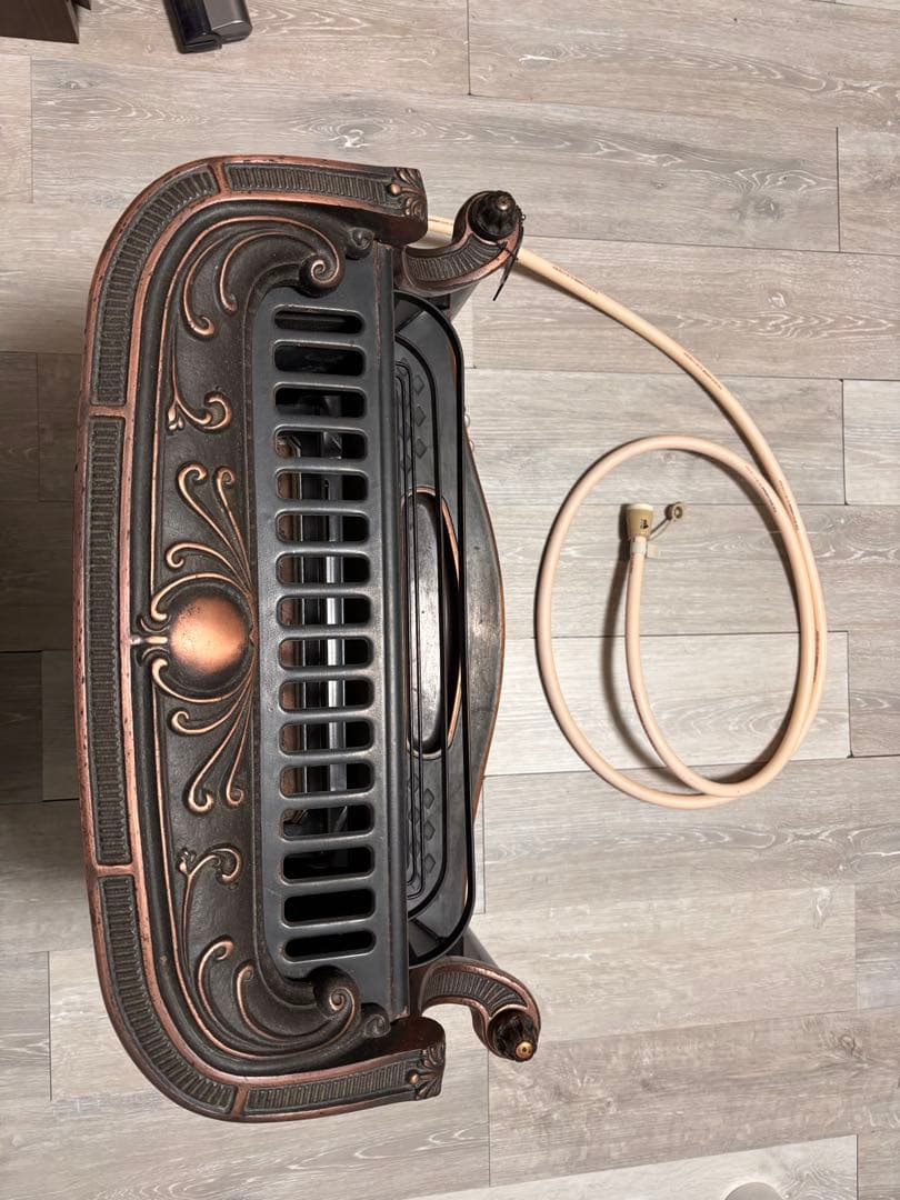 引取限定】希少 Rinnai ガスストーブ アンティーク調 都市ガス 使用