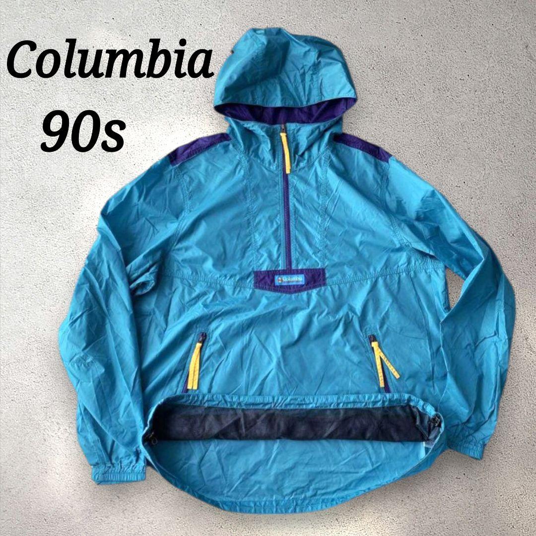 限定 90s 復刻 コロンビア ナイロン アノラック パーカー 80th 記念