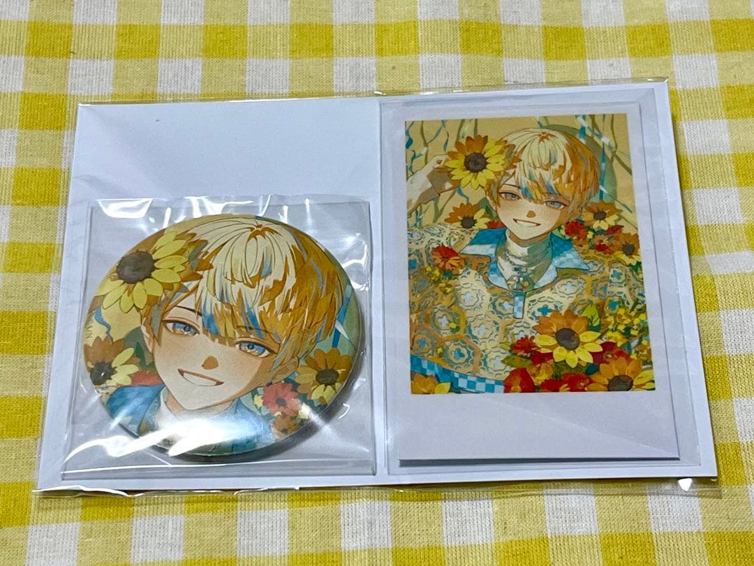 にじさんじ】緋八マナ誕生日グッズ2024 缶バッジ&チェキ風カード