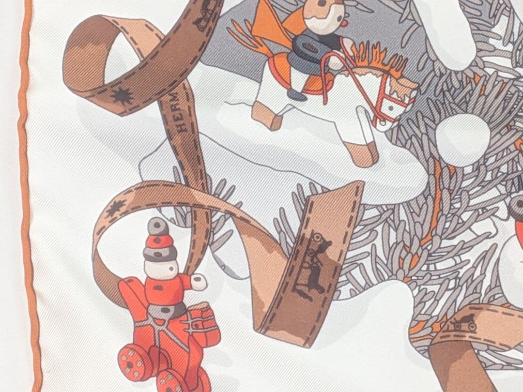 M368 HERMES エルメス カレ45 24番地のクリスマス 美品 正規品 - メルカリ