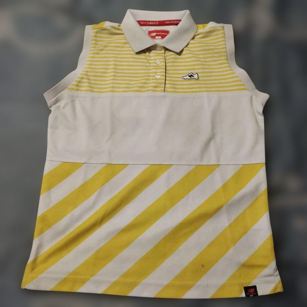 New Balance ゴルフ ポロシャツ イエロー ⑤ - メルカリ